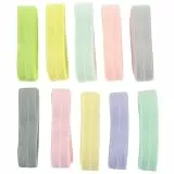 Supvox 10 Stück Elastische Gummibänder für Kleidung Nähgürtel mit Hoher Elastizität und Strapazierfähigkeit Flach Vielseitig für Röcke Shorts und Taillenbänder