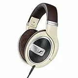 Sennheiser HD 599 Kopfhörer mit offenem Over-Ear Design mit außergewöhnlicher Klangqualität und geringer Verzerrung - Audiophile Ohrhörer mit austauschbaren Ohrpolstern, matt-ivory