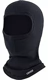 Ladeheid Sturmhaube Winter Skimaske für Herren und Damen Silverplus Thermoaktiv Balaclava Komfort Ideal für Ski Sturmmaske Motorrad Fahrrad LA-127 (Schwarz, M/L)