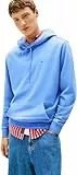 Tommy Jeans Herren Hoodie Regular Fit Flag Fleece mit Kapuze, Blau (Light Horizon Blue), XXL