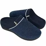 ERGOfoot Rutschfest Orthopädische Hausschuhe Arch Support, Blau EU39