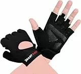 BEAST RAGE Fitness-Handschuhe, atmungsaktiv, für Männer und Frauen, Gewichtheben, Bodybuilding, Fitnessstudio, Training, rutschfest, Crossfit, Krafttraining, Radfahren (SCHWARZ, M)