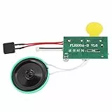 ASHATA Soundmodul Gruß-Modul,Wiederbespielbarer Stimm Soundaufzeichnungschip DIY Grußkarte,60 Sekunden Sound Chip Modul Musik Audio Karten für Geschenkbox/DIY-Grußkarten