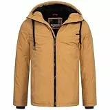 ALESSANDRO SALVARINI Herren Winter Jacke warm mit Kapuze AS-331 [AS-331-Coffee-Gr.M]
