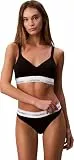 Calvin Klein Damen Bralette Lift mit Logobund, Schwarz (Black), XL