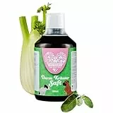 Darmkräuter Saft für Hunde 500ml – 100% natürliche Kräutermischung aus Anis, Fenchel, Kamille & mehr – Beruhigt Magen-Darm-Probleme wie Blähungen und Bauchweh – Für eine gesunde Verdauung
