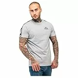Lonsdale Herren BRINDISTER T-Shrit, Marl Grey/Black/White, XXL