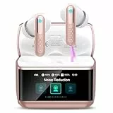 ZYHKON KI Übersetzer Kopfhörer mit ANC Mic, 3-in-1 Echtzeit Sprachübersetzer Kopfhörer 164 Sprachen/7 Modi/APP, 48H Bluetooth 5.4 Kopfhörer Übersetzer, Roségold