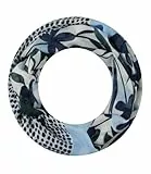 Majea Loop Schal Damen Schlauchschal Halstuch schmaler Loopschal (880053) (blau 6)