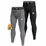 MEETWEE Thermounterhose Herren, Thermounterwäsche Lange Unterhose Winter Leggings Funktionsunterwäsche Skiunterwäsche Warme Unterwäsche Männer
