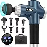 Massagepistole ALDOM Massage Gun für Nacken Schulter Rücken Massage pistole mit 8 Massageköpfen und 30 einstellbaren Geschwindigkeiten Elektrisch Massagegerät