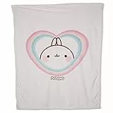 NICI Kuscheldecke Molang ca. 140 x 175 cm I Kuscheldecke für Babys & Kinder I Flauschige Plüschdecke I Warme Decke für Mädchen & Jungen – 48229, Pink