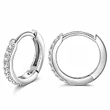 NINAMISS Silber 925 Ohrringe für Damen, Muttertagsgeschenk, Creolen in Schmuck Box