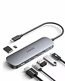 Anker 7-in-1 USB-C Hub mit 4K@60Hz HDMI, 100W Power Delivery, USB-A/C-3.0-Ports und SD/microSD-Kartenleser für USB-C Geräte (ohne Netzteil)