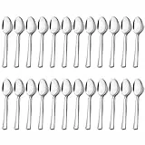 HaWare Kaffeelöffel 24 Stück, Edelstahl Teelöffel Dessertlöffel Set, Klein Löffel für Hause/Restaurant/Hotel, Hochglanzpoliert & Spülmaschinenfest - 13,5cm