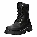 Tom Tailor Damen 1590170005 Stiefelette, Black, 39 EU