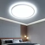 OTREN LED Deckenlampe Flach 2400LM, 6500K Kaltes Weiß Rund Badlampe, Deckenleuchte Panel für Bad Schlafzimmer Flur Küche Wohnzimmer Balkon, Ø30CM, IP44