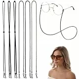 Ouligay 6 Stück Brillenband Aus Leder Für Damen Und Herren Universal Brillenkette Einstellbarer Brillenbänder Rutschfeste Brillenschnur Sonnenbrillenband Für Lesebrille Schutzbrille