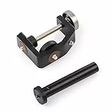 Walimex pro KX-20 Stativ Klemme – Klemmstativ, Blitzklemme, Aluminium, mit ausziehbarer Mittelsäule 12,5-20 cm, für Kamera, LED Leuchten, Halterung für Stativ, Rohr, Platte, Tisch