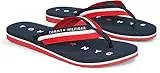 Tommy Hilfiger Damen Flip Flops Tommy Loves NY Beach Sandal Badeschuhe, Blau (Midnight), 37