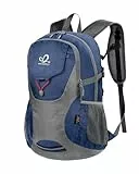 WATERFLY Faltbarer Rucksack Wanderrucksack 30L: Leicht Tagesrucksack mit Nassfach Ultraleicht Faltrucksack Trekkingrucksack Klapprucksack für Herren Damen Outdoor Wandern Reisen Daypack