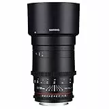 Samyang 135/2,2 Objektiv Video DSLR Sony E manueller Fokus Videoobjektiv 0,8 Zahnkranz Gear, Spiegelobjektiv Teleobjektiv schwarz