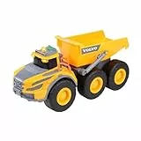 Dickie Toys - Volvo Muldenkipper – 23 cm großes Baufahrzeug mit Kippfunktion, Sound, Licht, Freilauf, Baustellenfahrzeuge für Kinder ab 3 Jahre