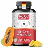 Verdauungsenzyme - Enzym Komplex mit hoher Aktivität - Magensaftresistente Kapseln mit Bromelain, Papain,Amylase, Lipase, Protease & Laktase - Vegan, ohne Zusätze & laborgeprüft - 90 Kapseln