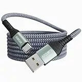 USB C Kable 5M Extra Lang USB C Ladekabel Nylon PS5 Controller Ladekabel USB Typ C Kable für Samsung Galaxy S22/S21/S20,Note 10 9 8,PS5,LG V30 V20 G6 G5,Moto,Huawei P30 Mate30,Sony Xperia XZ usw