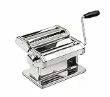 G3 Ferrari G20124 Blättern Easy Nudelmaschine, Edelstahl, Rollen 18 cm aus Aluminium, manuell