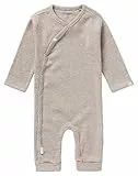 Noppies Unisex Baby U Playsuit LS Rib Nevis Kleinkind-Strampelanzug, Taupe Melange-P757, 50