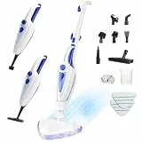 12-in-1 Dampfreiniger Bodenreiniger, 1500W Steam Mop mit Handgerät, 15 Sek. Schnellaufheizung, 30g/min Dampf, entfernt 99,99% Schmutz, für Fliesen, Laminat, Fenster, Sofa, Kleidung, Haushalt