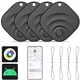 Reyke Tracker Android 4er Pack, Smart Tag kompatibel mit Google Find Hub (nur für Android), Bluetooth Schlüsselfinder für Schlüssel, Gepäck, Koffer, Tasche & Brieftasche