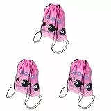 Cabilock 3st Sporttasche Rucksäcke Für Kinder Rucksack Für Strandausrüstung Sportlicher Rucksack Leichter Rucksack Für Unterwegs Sportrucksack Strandtasche Kordelzug Schwimmtasche Fitness