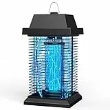 PALONE Mückenlampe, 4500 V, 20 W, elektrisch, UV, Insektenabwehr, effektive Reichweite 100 m², für Mücken, Motten, Fliegen, Insekten