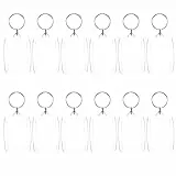 YUXIANLB 12 Stück Acryl Foto Keychain DIY, Klare Bilderrahmen mit Split Ring für persönliche Fotos, Kunstwerke und Erinnerungen, Geschenk für Geburtstage, Hochzeiten, Jahrestage, Weihnachten