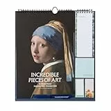 Grupo Erik Kalender 2026 Kunst Familienplaner Kalender 2026 Wandkalender 2025 2026 - Monatsplaner für 16 Monate Dunkelblau