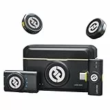 Hollyland Lark M2 Wireless Lavalier Mikrofon für Kamera/PC/iPhone15/16/17& Android-Geräte, 300m Reichweite, Hi-Fi Audio, Rauschunterdrückung, 30h Nutzdauer, Mini-Microphone(2TX+Camera RX+USB-C RX)