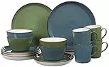 Ritzenhoff & Breker Kombiservice Visby, 16-teilig, Blau/Grün, Steinzeug, 277258