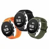 OUTPUTBT Silikon Armband 22mm für SUUNTO Race 2/Race 49mm/Race S 45mm/9 Peak/9Peak Pro/5 Peak Atmungsaktiv Sport Uhrenarmbänder für SUUNTO Run/Vertical/Ocean Ersatzarmband für Herren Damen