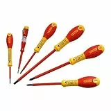 Stanley FatMax Schraubenzieher Set 6-tlg, isoliert, SL2.5/3.5/5.5;PH1/2, Spannungstester, Chrom-Vanadium Stahl, 0-65-441