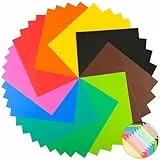 40 Blätter A4 farbiges Kartonpapier, 10 Farbpaare (20 Farben) Zweifarbiges Kartenpapier 180g/m² feine Farbtonsunterschiede zwischen Vorder- und Rückseite UAP26MX040