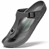 SAGUARO Herren Zehentrenner Hausschuhe Damen Sandalen Sommer Eva Pantoletten Flach Clogs Strand Slippers Navyblau 36