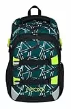 neoxx Schulrucksack ACTIVE Pro Flash yourself - aus recycelten PET-Flaschen - Rucksack für die Schule mit 3 Fächern + Geheimfach – höhenverstellbare und gepolsterte Träger – Volumen ca. 26 Liter