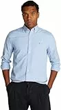 Tommy Hilfiger Herren Hemd Flex Poplin Gingham Regular Fit, Mehrfarbig (Sweet Blue/Optic White), L