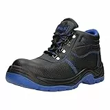 FUZZIO Herren Reis Sicherheitsschuhe S3 Arbeitsschuhe Schutzschuhe Schnürsenkel (42 EU, Blau)