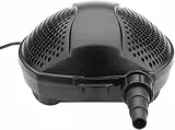 Pontec 54770 PondoMax (Eco 3500) Filterpumpe Teich, Wasserfall, Filteranlage, Teichpumpe für Außen, Energieeffiziente Bachlaufpumpe zur Filtereinspeisung, 10 m Kabel, Schwarz