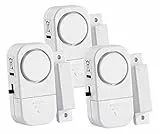 VisorTech Türalarm: 3er-Set Mini-Tür- und Fensteralarme, 95 db, 2 Jahre Batterielaufzeit (Fenster Alarmanlage, Mini Alarmanlage, Alarmanlagen Wohnmobil)