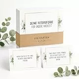 Fotospiel Hochzeit XXL - Das Original von snaPmee - 100+9 Fotoaufgaben - Hochzeitsspiel für Gäste & Brautpaar - Fotobox Aufgaben, Fotochallenge, Gästebuch Spiel (Eukalyptus)