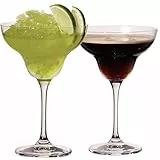 IMPERIAL glass Margaritagläser Set 2 Stück – Margarita Gläser 290ml aus Crystalline Glas – Cocktailgläser Spülmaschinenfest